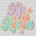 He Is Risen Retro Pastel