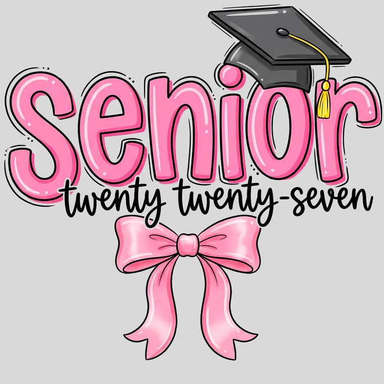 Senior Pink Bow