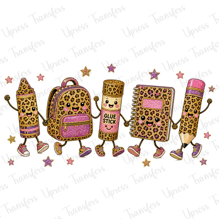 Leopard Print School Supplies